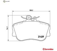 Brembo Brake Pad Set Front With Caliper Screws Fits Mercedes-Benz C-Class