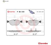 BRAKE PAD SET DISC BRAKE P 06 019 FOR VW GOLF/IV/Mk PASSAT AUDI TT A4 A8/S8 3.2L
