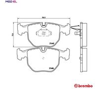 BRAKE PAD SET DISC BRAKE P 06 021 FOR ALPINA BMW 5/X/SAV/E3/E39 7/E38 X3/E83 B10