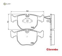 BRAKE PAD SET DISC BRAKE P 06 021 FOR ALPINA BMW 5/X/SAV/E3/E39 7/E38 X3/E83 B10