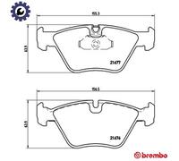 BREMBO P 06 022 Brake pad set