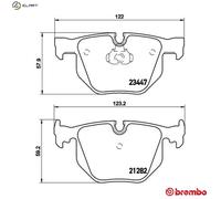 BRAKE PAD SET DISC BRAKE P 06 029 FOR BMW 7/E65/E66 M57D30 M54B30 N52B30A 3.0L