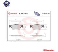Brembo Brake Pads P 06 035X - Front Brake Pad Set - Fits BMW 1 & 3 Series