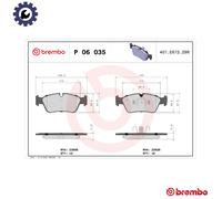 Brembo Brake Pads P 06 035X - Front Brake Pad Set - Fits BMW 1 & 3 Series