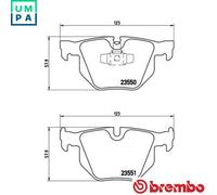 BRAKE PAD SET DISC BRAKE P 06 039X FOR BMW X1/E84 N52B30A/BF/AF N53B30A N54B30