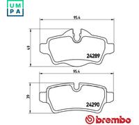 BRAKE PAD SET DISC BRAKE P 06 052 FOR MINI N14B16AB/B16A/B16C N18B16A9HZ 1.6L