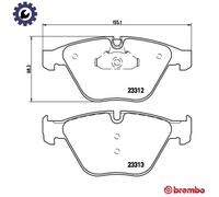 Brake Pads Set Front P06054X Brembo 34112339269 34112339270 34112339271