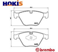 Brembo P06055 Front Disc Brake Pad - Set of 4