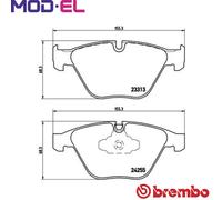 Brembo P06055 Front Disc Brake Pad - Set of 4