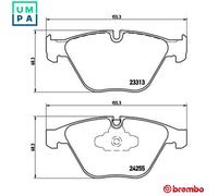 BREMBO P06055 Brake Pad Set Front With Piston Clip Fits BMW 3 Series X1
