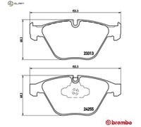 BRAKE PAD SET DISC BRAKE P 06 055 FOR ZINORO BMW B38 B15 C 1.5L 3cyl 3 SERIES