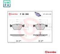 P 06 060 Disc Brake Brake Pad Set Front PRIME LINE Fits BMW 5 Touring By Brembo