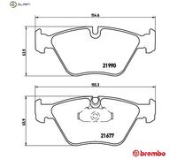 P06065 Front Brake Pad Set 4x Pads Prepared For Wear Indicator Braking By Brembo
