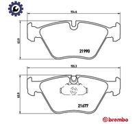 P06065 Front Brake Pad Set 4x Pads Prepared For Wear Indicator Braking By Brembo