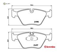 BRAKE PAD SET DISC BRAKE P 06 065 FOR BMW M47D20 2.0L 4cyl 5 E39 M57D25 M51D25
