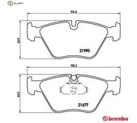 P06065 Front Brake Pad Set 4x Pads Prepared For Wear Indicator Braking By Brembo