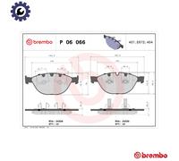 Brake pads P 06 066 BREMBO for JAGUAR BMW
