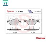 Brake pads P 06 066 BREMBO for JAGUAR BMW