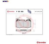 P 06 068 Disc Brake Brake Pad Set Front Fits Mini Mini Convertible BMW By Brembo