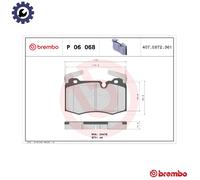 BRAKE PAD SET DISC BRAKE P 06 068 FOR MINI CLUBMAN N47 C20 A 2.0L 4cyl
