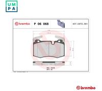 Brembo P06068 Front Disc Brake Pad - Set of 4