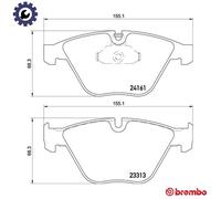 BRAKE PAD SET DISC BRAKE P 06 081 FOR BMW 3/E92/E90/E91/Convertible X1/SUV/E84