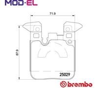BREMBO P 06 087 Brake Pad