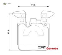 BRAKE PAD SET DISC BRAKE P 06 087 FOR BMW N20 B20 C 2.0L 4cyl 3 SERIES B37D15