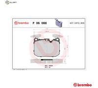 BREMBO P 06 088X Brake pad set