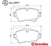 BRAKE PAD SET DISC BRAKE P 06 092 FOR MINI CLUBMAN COUNTRYMAN BMW X2/F39B 2.0L