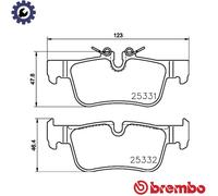 BREMBO P 06 094 Brake pad set