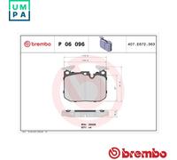 BRAKE PAD SET DISC BRAKE P 06 096 FOR BMW 2/F87/4/F3/1/F1 S55B30A N55B30A 3.0L