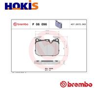 BRAKE PAD SET DISC BRAKE P 06 096X FOR BMW 2/F87/4/F3/1/F1 S55B30A N55B30 3.0L