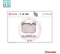 Brembo Brake Pad Set Prime P85185 - Rear Axle, High Quality, Free Shipping