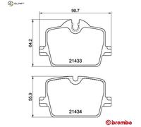 BRAKE PAD SET DISC BRAKE P 06 114 FOR BMW 3/G20/G80 0.0L 0cyl 3 G20, G80B 2.0L