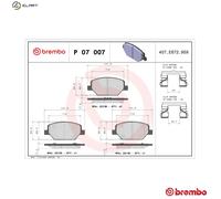 Brembo Brake Pad Set P 07 007 – Disc Brake – Fits Opel Insignia B Grand Sport 1.4 Turbo