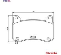 BRAKE PAD SET DISC BRAKE P 09 029 FOR TESLA MODEL/3/Y