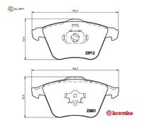 BRAKE PAD SET DISC BRAKE P 10 012 FOR VAUXHALL VECTRA/Mk/II SIGNUM CHEVROLET