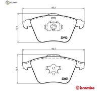 BREMBO P 10 012 Brake pad set