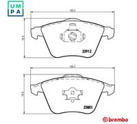 BRAKE PAD SET DISC BRAKE P 10 012 FOR VAUXHALL VECTRA/Mk/II SIGNUM CHEVROLET