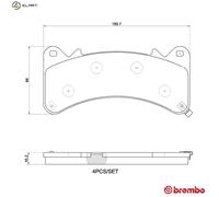 BREMBO P 10 103 Brake pad set
