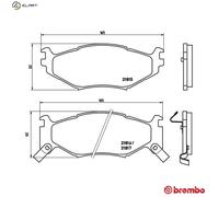 BREMBO P 11 007 Brake pad set