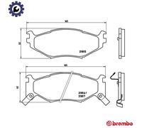 BRAKE PAD SET DISC BRAKE P 11 007 FOR DODGE GRAND/CARAVAN/Mini/Passenger/Van