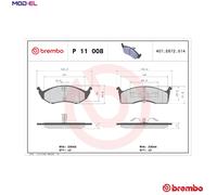 BRAKE PAD SET DISC BRAKE FOR CHRYSLER VISION NEON/II NEW/YORKER VOYAGER/GRAND