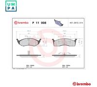 BRAKE PAD SET DISC BRAKE FOR CHRYSLER VISION NEON/II NEW/YORKER VOYAGER/GRAND