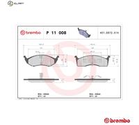 BRAKE PAD SET DISC BRAKE FOR CHRYSLER VISION NEON/II NEW/YORKER VOYAGER/GRAND