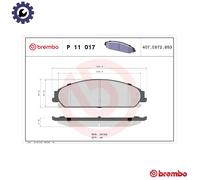 Brembo P11017 Brake Pad Set Replacement Fits Dodge Charger 6.4 SRT8