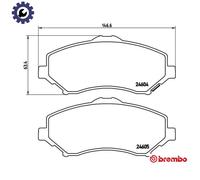 BREMBO P 11 025 Brake pad set