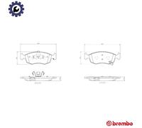 BRAKE PAD SET DISC BRAKE P 11 031 FOR FIAT LANCIA CHRYSLER 1.0L 2cyl PANDA 1.2L