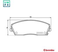 Brembo Brake Pad Set P 11 041 – Front Axle – Fits Chrysler 300C, Dodge Challenger, Charger